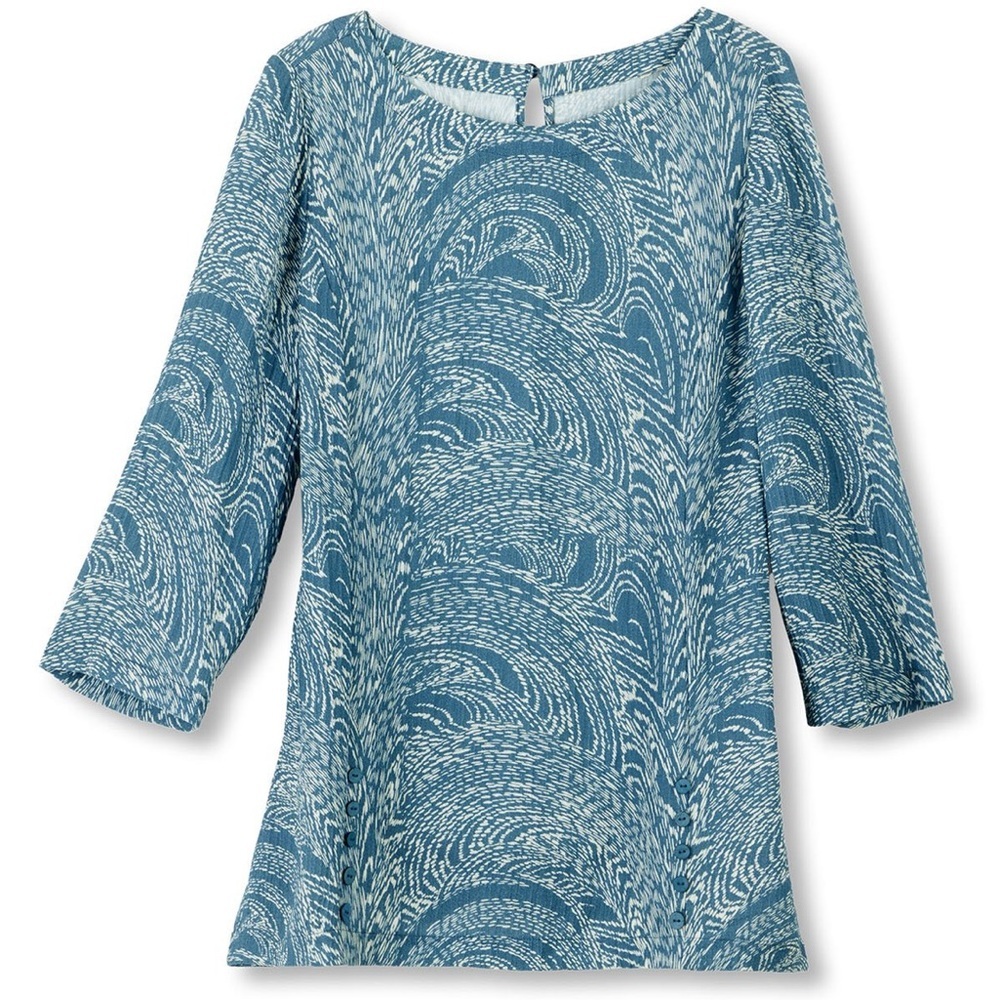 Soft Surroundings Oceo Crinkle Gauze Tunic
Style # 2EW85 Size XL